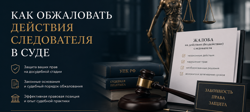 Как обжаловать действия следователя